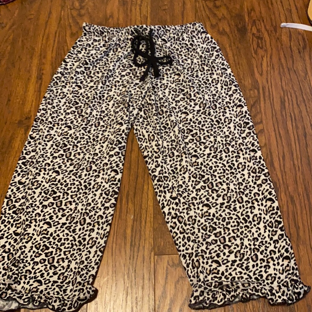 Leopard pajama pants